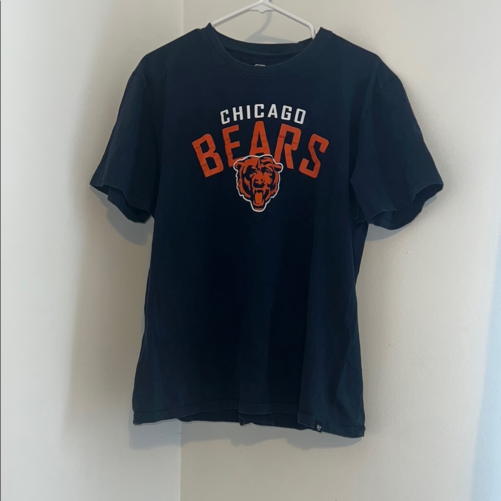 47 Brand Chicago bears Blue and Orange Short Sleeve Tee Sz XL